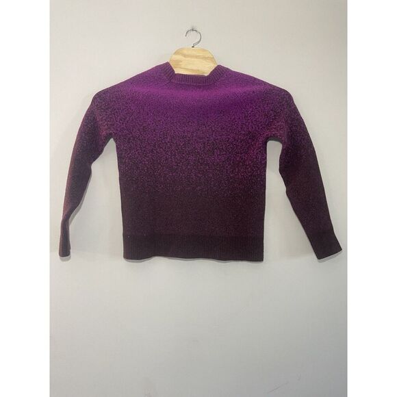 Athleta Hawthorne Textured Ombré Crewmen's Merino Wool Sweater Medium - Picture 2 of 7